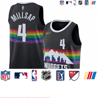 Nuggets #4 Paul Millsap Black Basketball Swingman City Edition 2019 20 Jersey