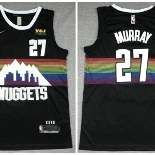 Nuggets 27 Jamal Murray Black City Edition Nike Swingman Jersey