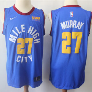 Nuggets 27 Jamal Murray Blue Nike Swingman Jersey