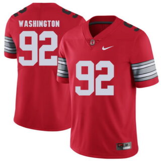 Ohio State Buckeyes 92 Adolphus Washington Red 2018 Spring Game College Football Limited Jersey