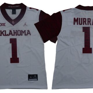 Oklahoma Sooners 1 Kyler Murray White 47 Game Winning Streak College Football Jersey