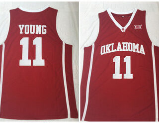 Oklahoma Sooners 11 Trae Young Red College Basketball Jersey