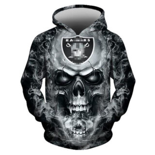 Okland Raiders Skull Hoodie