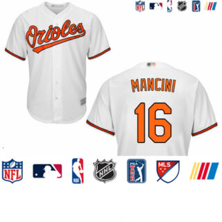 Orioles #16 Trey Mancini White New Cool Base Stitched Baseball Jersey