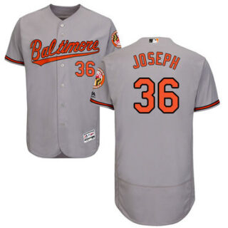 Orioles #36 Caleb Joseph Grey Flexbase Authentic Collection Stitched Baseball Jersey