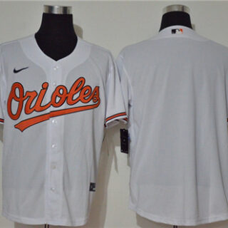 Orioles Blank White Nike 2020 Cool Base Jersey
