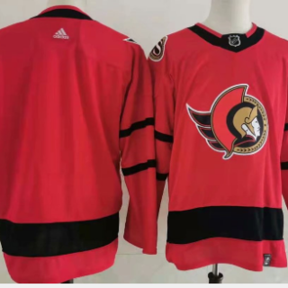 Ottawa Senators Blank Red Men's Adidas 2020-21 Reverse Retro