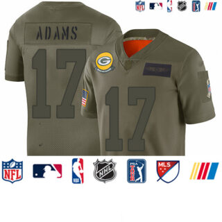 Packers #17 Davante Adams Camo Youth Stitched Football Limited 2019 Salute to Service Jersey