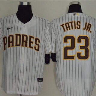 Padres 23 Fernando Tatis Jr. White Nike Cool Base Sleeveless Jersey