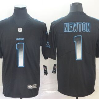 Panthers 1 Cam Newton Black Arch Smoke Vapor Untouchable Limited Jersey
