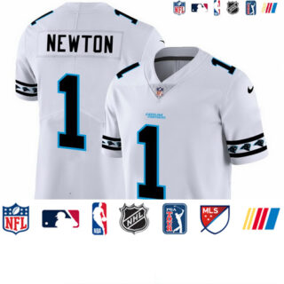 Panthers 1 Cam Newton White 2019 New Vapor Untouchable Limited Jersey