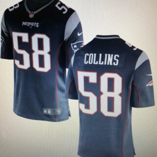 Patriots #58 Jamie Collins Navy Vapor limited Jersey