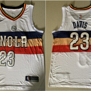 Pelicans 23 Anthony Davis White Earned Edition Nike Swingman Jersey