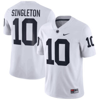 Penn State Nittany Lions #10 Nicholas Singleton white Lions Nike NIL Replica Football Jerseys