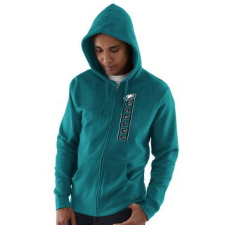Philadelphia Eagles Hook And Ladder Full Zip Hoodie Green