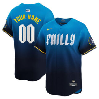 Men's Philadelphia Phillies 2024 City Connect Vapor Premier Limited Custom Jersey