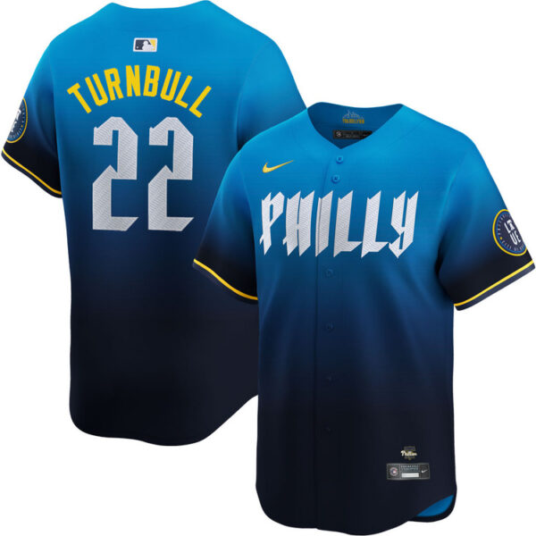 Men's Philadelphia Phillies #22 Spencer Turnbull 2024 City Connect Jersey