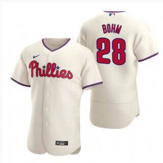 Philadelphia Phillies #28 Alec Bohm Cream Alternate JerseyS