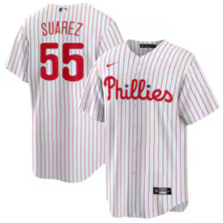 Philadelphia Phillies #55 Suarez White Jersey