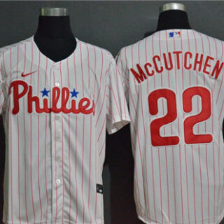 Phillies 22 Andrew McCutchen White 2020 Nike Cool Base Jersey
