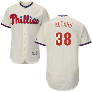 Phillies #38 Jorge Alfaro Cream Flexbase Authentic Collection Stitched Baseball Jersey
