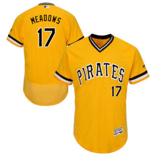 Pirates #17 Austin Meadows Gold Flexbase Authentic Collection Stitched Baseball Jersey