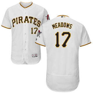 Pirates #17 Austin Meadows White Flexbase Authentic Collection Stitched Baseball Jersey