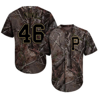 Pirates #46 Ivan Nova Camo Realtree Collection Cool Base Stitched Baseball Jersey