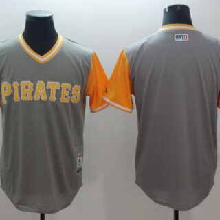 Pirates Gray 2018 Players' Weekend Authentic Team Jersey