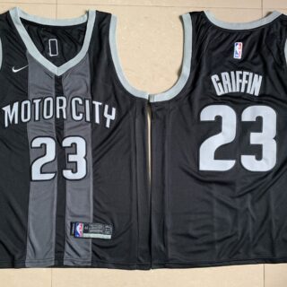 Pistons 23 Blake Griffin Black City Edition Nike Swingman Jersey