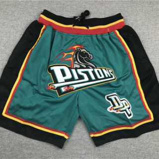 Pistons Green Pockets Just Don Mesh Shorts