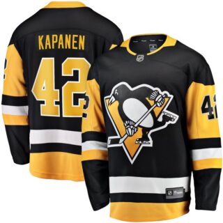 Pittsburgh Penguins #42 Kasperi Kapanen Black Home Stitched NHL Jersey