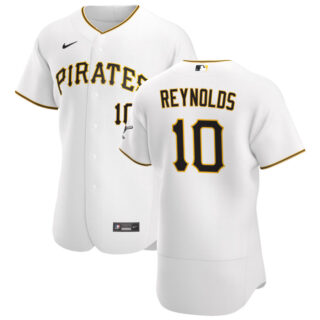 Pittsburgh Pirates #10 Bryan Reynolds Men's Nike White Home 2020 Authentic Player MLB Jersey