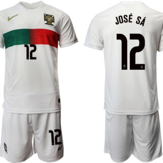 Portugal 12 JOSE SA Away 2022 FIFA World Cup Qatar Soccer Jersey