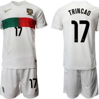 Portugal 17 TRINCAO Away 2022 FIFA World Cup Qatar Soccer Jersey