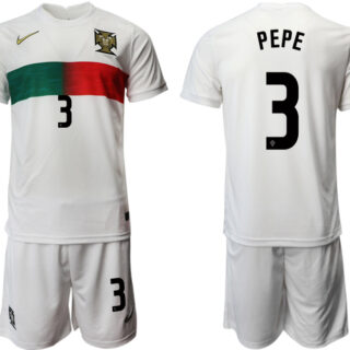 Portugal 3 PEPE Away 2022 FIFA World Cup Qatar Soccer Jersey