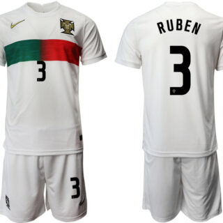 Portugal 3 RUBEN Away 2022 FIFA World Cup Qatar Soccer Jersey