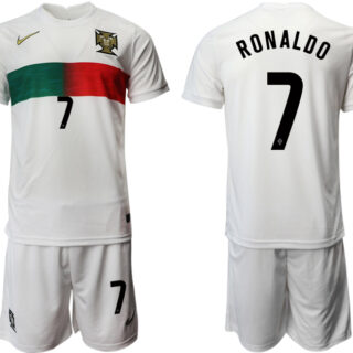 Portugal 7 RONALDO Away 2022 FIFA World Cup Qatar Soccer Jersey