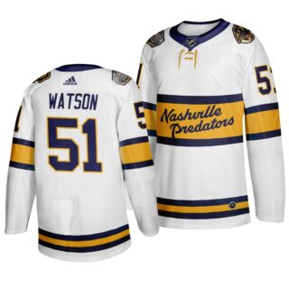 Predators 51 Austin Watson White 2020 Winter Classic Adidas Jersey