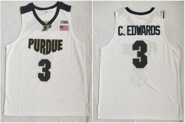 Purdue 3 Carsen Edwards White College Basketball Jersey