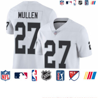 Raiders #27 Trayvon Mullen White Youth Stitched Football Vapor Untouchable Limited Jersey
