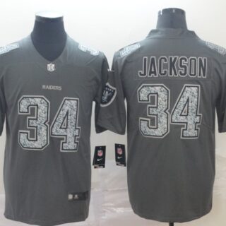 Raiders 34 Bo Jackson Gray Camo Vapor Untouchable Limited Jersey