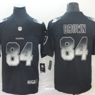 Raiders 84 Antonio Brown Black Arch Smoke Vapor Untouchable Limited Jersey