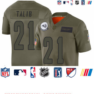 Rams #21 Aqib Talib Camo Youth Stitched Football Limited 2019 Salute to Service Jersey