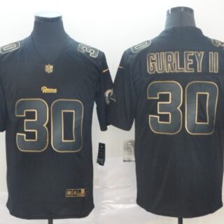 Rams 30 Todd Gurley II Black Gold Vapor Untouchable Limited Jersey
