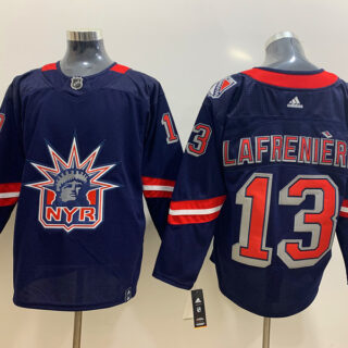 Rangers 13 Alexis Lafreniere Navy 2020-21 Reverse Retro Adidas Jersey