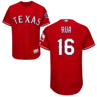 Rangers #16 Ryan Rua Red Flexbase Authentic Collection Stitched Baseball Jersey