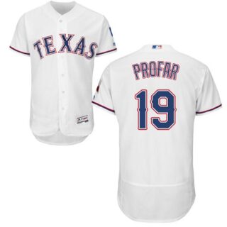 Rangers #19 Jurickson Profar White Flexbase Authentic Collection Stitched Baseball Jersey