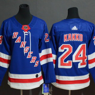 Rangers 24 Kaapo Kakko Blue Adidas Jersey