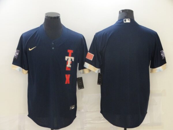 Rangers Blank Navy Nike 2021 MLB All-Star Cool Base Jersey